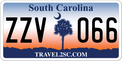 SC license plate ZZV066