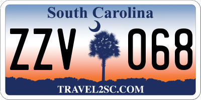 SC license plate ZZV068