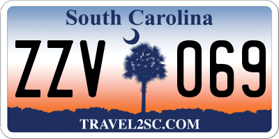 SC license plate ZZV069