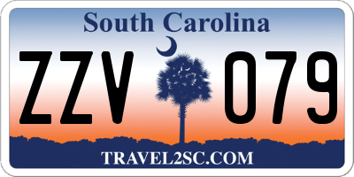 SC license plate ZZV079