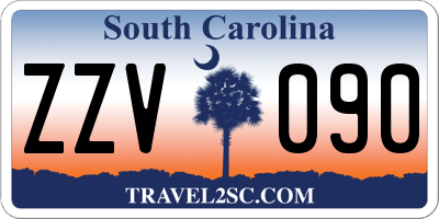 SC license plate ZZV090