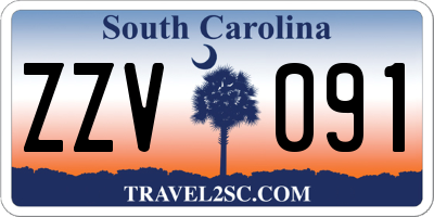 SC license plate ZZV091