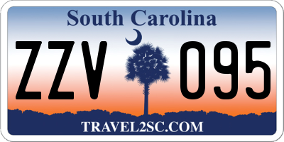 SC license plate ZZV095