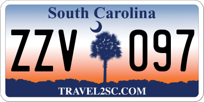 SC license plate ZZV097