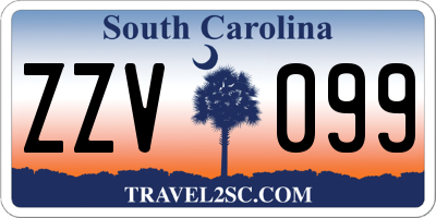 SC license plate ZZV099