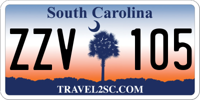 SC license plate ZZV105