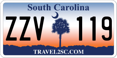 SC license plate ZZV119