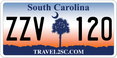 SC license plate ZZV120