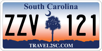 SC license plate ZZV121