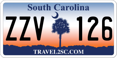 SC license plate ZZV126