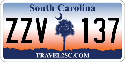 SC license plate ZZV137