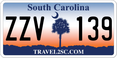 SC license plate ZZV139