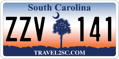 SC license plate ZZV141