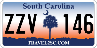 SC license plate ZZV146