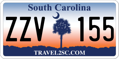 SC license plate ZZV155