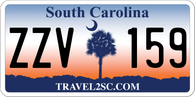 SC license plate ZZV159