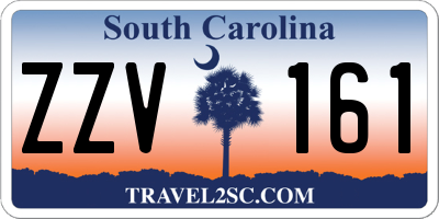 SC license plate ZZV161