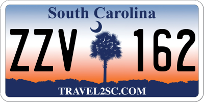 SC license plate ZZV162