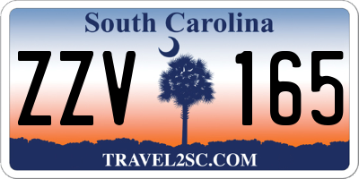 SC license plate ZZV165