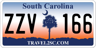 SC license plate ZZV166