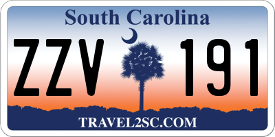 SC license plate ZZV191