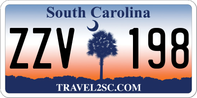 SC license plate ZZV198