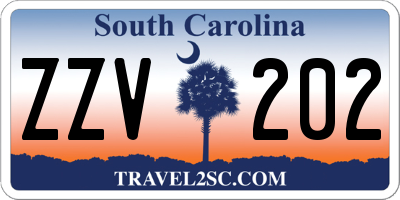 SC license plate ZZV202