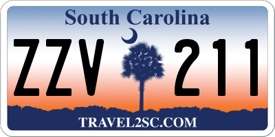 SC license plate ZZV211