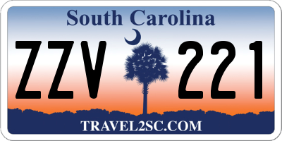 SC license plate ZZV221