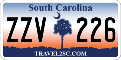 SC license plate ZZV226