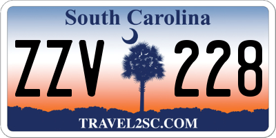 SC license plate ZZV228