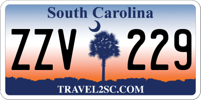 SC license plate ZZV229