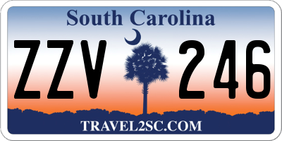 SC license plate ZZV246