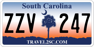 SC license plate ZZV247