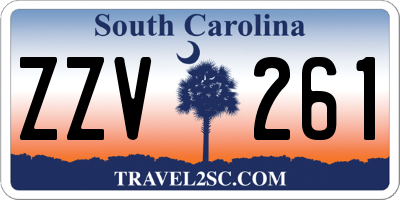 SC license plate ZZV261