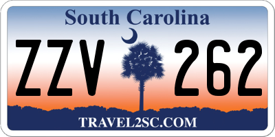 SC license plate ZZV262