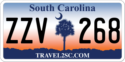 SC license plate ZZV268