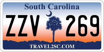 SC license plate ZZV269