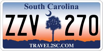 SC license plate ZZV270