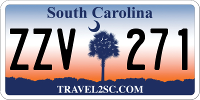 SC license plate ZZV271