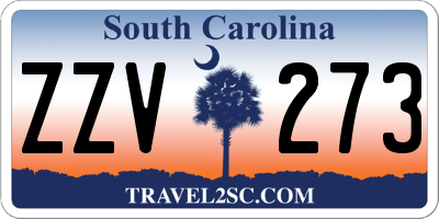 SC license plate ZZV273