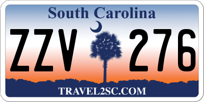 SC license plate ZZV276