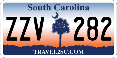 SC license plate ZZV282