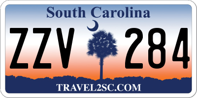 SC license plate ZZV284