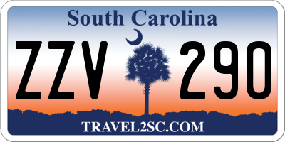 SC license plate ZZV290