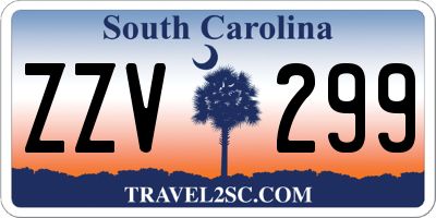 SC license plate ZZV299