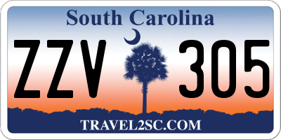 SC license plate ZZV305