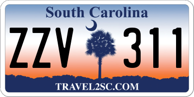 SC license plate ZZV311