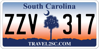 SC license plate ZZV317