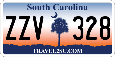 SC license plate ZZV328